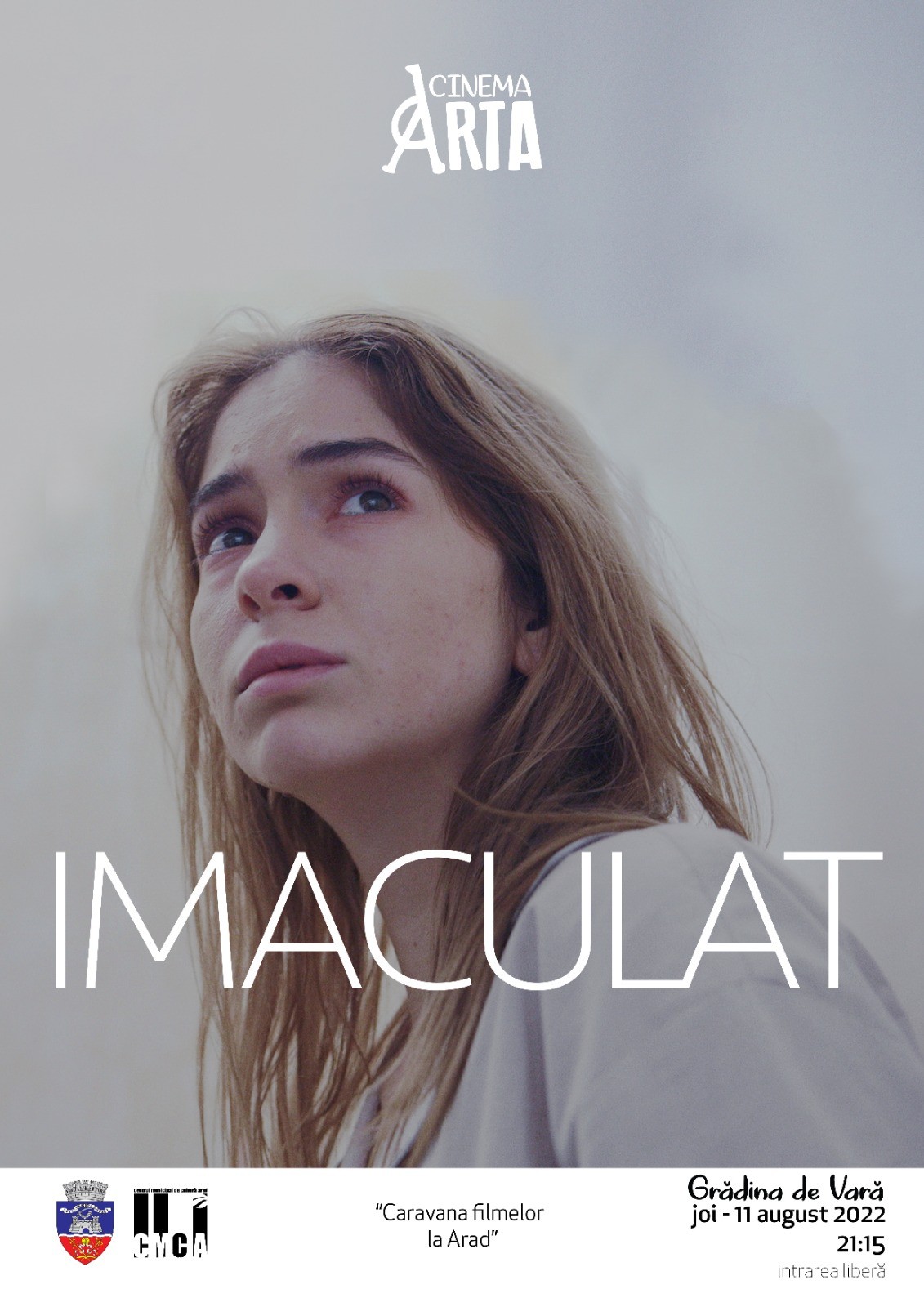 Filmul „Imaculat“, proiectat în premieră la Arad, în grădina de vară de la Cinematograful Arta