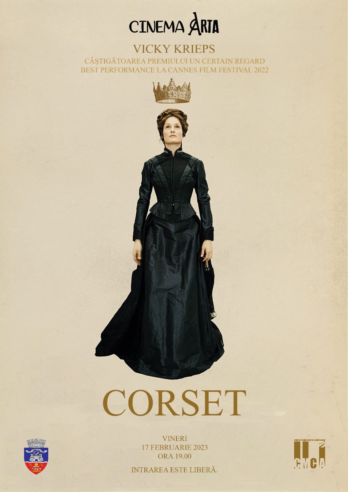 Lungmetrajul „Corset“, premiat anul trecut la Cannes, la Cinematograful „Arta“ din Arad