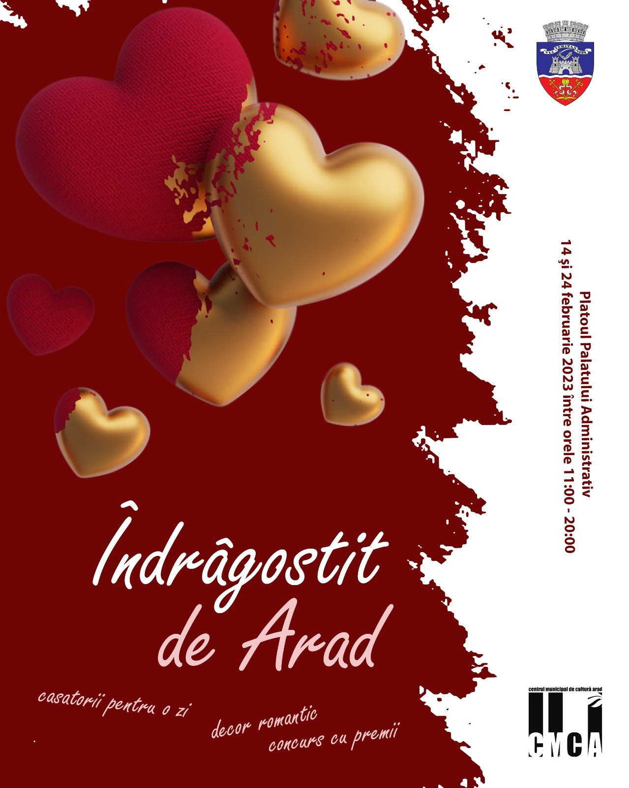 „Îndrăgostit de Arad“, de Valentine’s Day și Dragobete