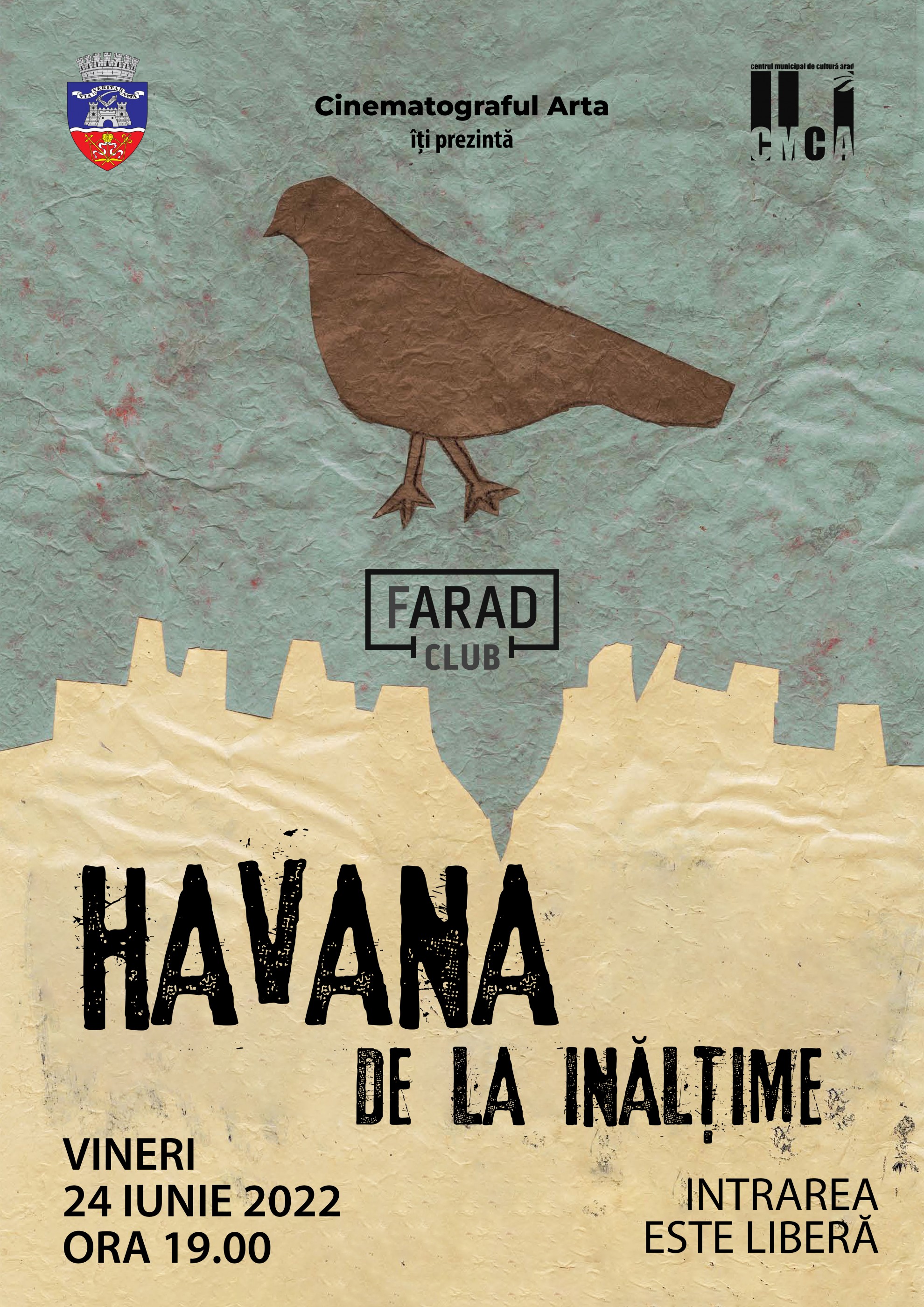 Club fARAD. Documentarul „Havana, de la înălțime“, la Cinematograful „Arta“ din Arad