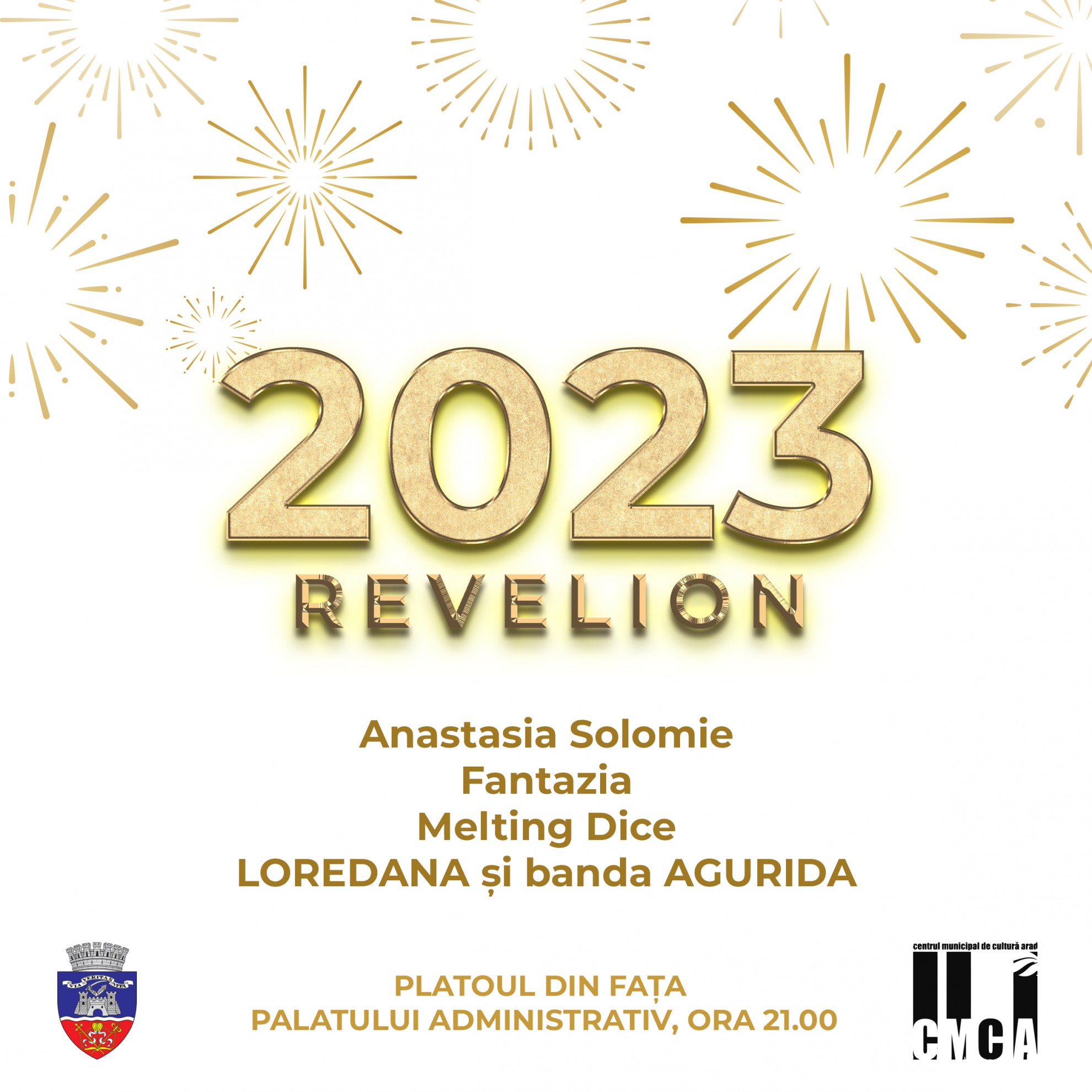 Revelion 2023 în centrul Aradului